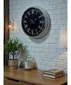 Elegance 40 Cm Metal Krom Duvar Saati