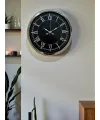 Elegance 40 Cm Metal Krom Duvar Saati