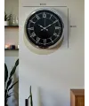 Elegance 40 Cm Metal Krom Duvar Saati