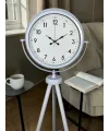 Elegance Beyaz Tripod Ayaklı Saat