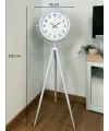 Elegance Beyaz Tripod Ayaklı Saat