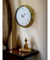 Elegance Gold 40 Cm Metal Dekoratif Tasarım Duvar Saati