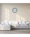 Elegance Turkuaz 36 Cm Duvar Saati