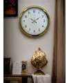 Elegant Gold Frame 40 Cm Metal Duvar Saati