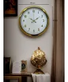 Elegant Gold Frame 40 Cm Metal Duvar Saati