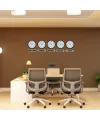 Elegant Siyah 36 Cm 5 li Tabelalı Dünya Saatleri
