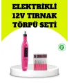 Elektrikli Manikür Pedikür Törpü Seti 6 Başlıklı