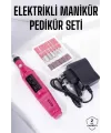 Elektrikli Manikür Pedikür Törpü Seti Protez Tırnak Nasır Temizleyici