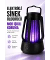 Elektrikli Sinek Öldürücü Mor Işıklı Taşınabilir Haşere Lambası Tek Tuşlu Cihaz