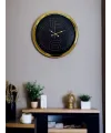 Elite Luxury Gold 40 Cm Metal Duvar Saati