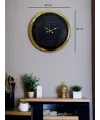 Elite Luxury Gold 40 Cm Metal Duvar Saati