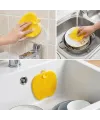 Elma Şekilli Silikon Bulaşık Yıkama Matı – Çok Amaçlı Mutfak ve Banyo Süngeri