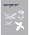 Enerji Tasarruflu Led Ampül 60 Watt 4 Kollu Beyaz Işık