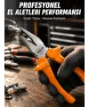 Ergonomik Saplı Hassas Kavrama Dövme Çelik Pense
