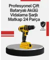 Ergonomik Tasarımlı 12v Matkap | 2 Vitesli, Led Aydınlatmalı Ve Dayanıklı