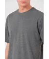 Erkek 24/1 Düz A Kalite Oversize T-shirt - Antrasit
