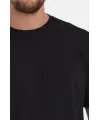 Erkek 24/1 Düz A Kalite Oversize T-shirt - Siyah