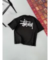 Erkek Baskılı Oversize T-shirt - Siyah