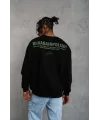 Erkek Baskılı Sweat - Siyah