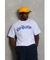 Erkek Baskılı T-Shirt Kısa Kol Bisiklet Yaka Regular Fit Rahat Kalıp Günlük Tişört - Beyaz