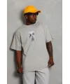 Erkek Baskılı T-Shirt Kısa Kol Bisiklet Yaka Regular Fit Rahat Kalıp Günlük Tişört - Gri