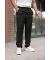 Erkek Beli Lastikli Pera Keten Pantolon