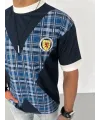 ERKEK Bisiklet Yaka Baskılı Kısa kol Oversize T-Shirt - Siyah