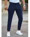 Erkek Cepli Slimfit Atlas Pantolon