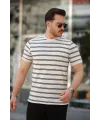 Erkek çizgili Kısa Kollu T-shirt