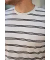 Erkek çizgili Kısa Kollu T-shirt