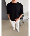 Erkek Duble Kol Basic Tişört
