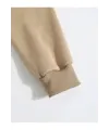 Erkek Düz Kapüşonlu Sweat - Bej