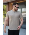 Erkek Hakim Yakalı Kısa Kollu Pamuklu T-shirt