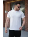 Erkek Hakim Yakalı Kısa Kollu Pamuklu T-shirt