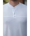 Erkek Hakim Yakalı Kısa Kollu Pamuklu T-shirt