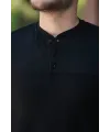 Erkek Hakim Yakalı Kısa Kollu Pamuklu T-shirt