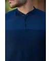 Erkek Hakim Yakalı Kısa Kollu Pamuklu T-shirt