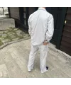 Erkek Kadife Oversize Takım Gömlek Pantolon İkili Set - Gri