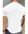 Erkek Kısa Kollu Bisiklet Yaka Burgu Tişört