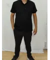 Erkek Kısa Kollu Hakim Yaka önü Düğmeli Viskon Bluz