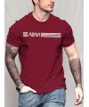 Erkek Kısa Kollu Nasa Baskı Basic Erkek T-shirt