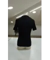 Erkek Kısa Kollu Yakalı çizgi Desenli Triko Bluz