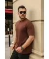 Erkek Kolları Dar Kesim Rahat Kalıp Basic Tişört