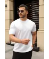 Erkek Kolları Dar Kesim Rahat Kalıp Basic Tişört