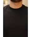 Erkek Kolları Dar Kesim Rahat Kalıp Basic Tişört