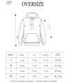 Erkek Nakış İşlemeli Kapşonlu Antrasit Sweatshirt Üç İplik Double Oversize- Füme