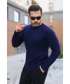 Erkek örgü Desen Bisiklet Yaka Kazak