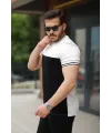 Erkek Parçalı Renk Kısa Kollu Tişört