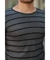 Erkek Petek Desenli Kısa Kollu T-shirt