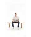 Erkek Pike Kumaş Düğmeli Yaka Regular Fit Günlük Kısa Kol Tişört T-shirt - Beyaz